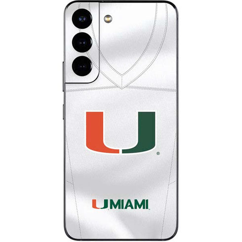 University of Miami White Jersey Galaxy S22 Skin